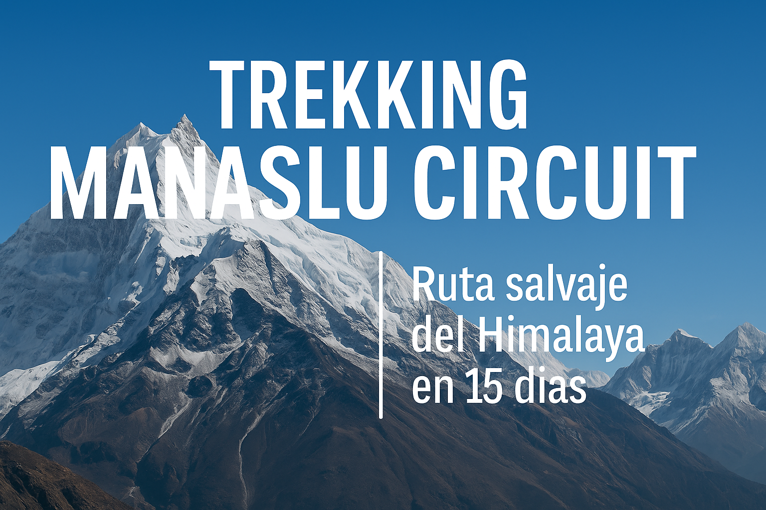 Trekking Manaslu Circuit en el Himalaya, ruta salvaje de 15 días con vistas al Manaslu